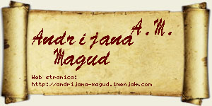 Andrijana Magud vizit kartica